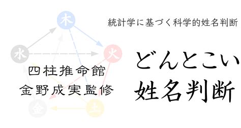 五行三才 姓名判断|どんとこい姓名判断（四柱推命館）